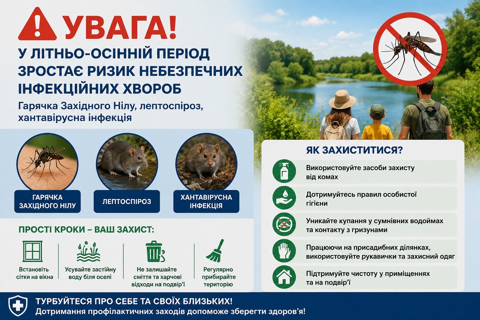 Як захистити себе від небезпечних інфекцій у літньо-осінній сезон