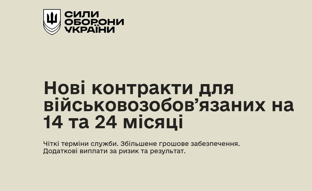 Служба за контрактом — свідомий вибір на захист України.