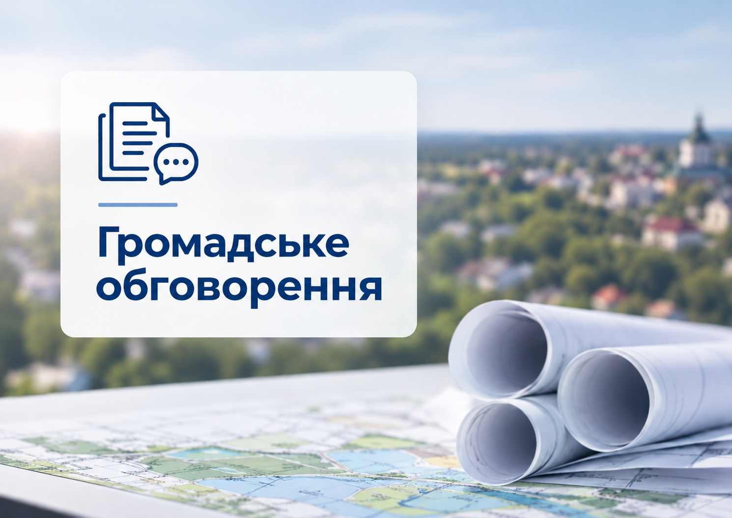 ІНФОРМАЦІЙНЕ ПОВІДОМЛЕННЯ ПРО ПОЧАТОК ПРОЦЕДУРИ РОЗГЛЯДУ ТА ВРАХУВАННЯ ПРОПОЗИЦІЙ ГРОМАДСЬКОСТІ У ПРОЕКТІ МІСТОБУДІВНОЇ ДОКУМЕНТАЦІЇ: «Комплексний план просторового розвитку території Обухівської міської територіальної громади Обухівського району Київської області»